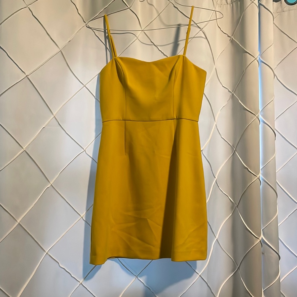 French Connection Yellow Mini Dress (Size 4)